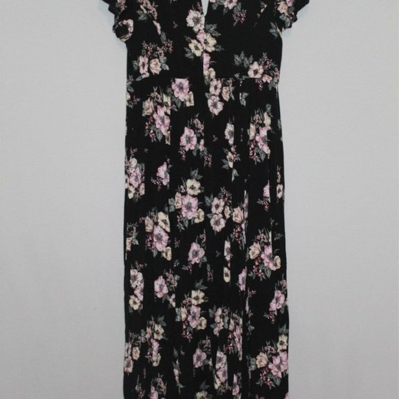 Torrid Floral Challis Maxi Dress Wrap Skirt H10212 - Picture 5 of 10
